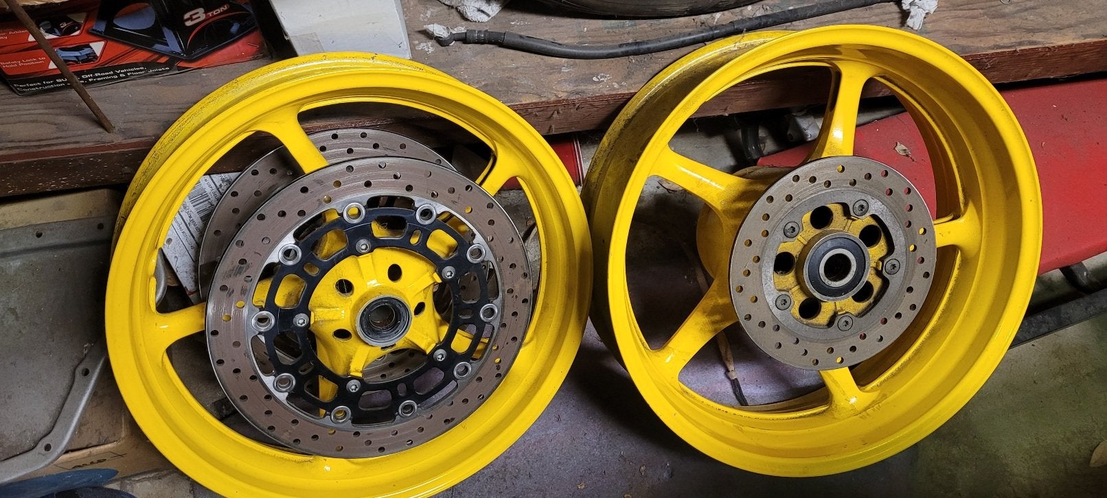 FS: 06-16 R6 Stock Yellow Wheels